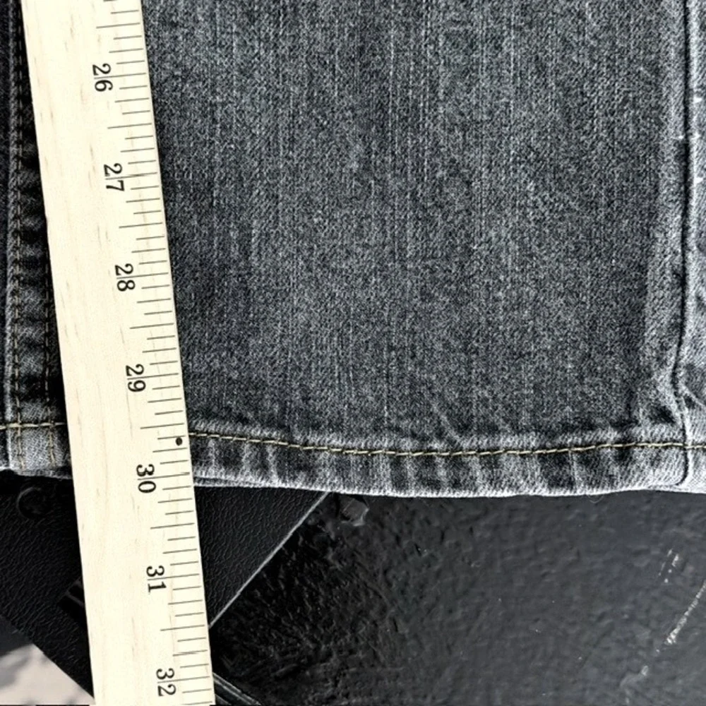 Hollister‎ Slim Straight Jeans Mens 32x30 Charcoal Gray Button Fly Denim Pants